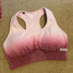 Gymshark pink ombré sports bra